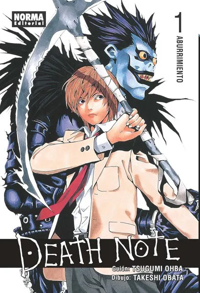 Portada del tomo 1 de Death Note, Norma Editorial