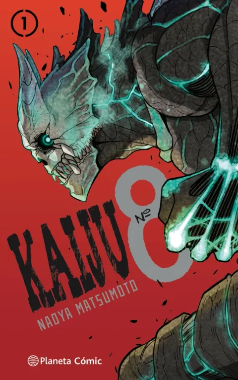 Portada del tomo 1 de Kaiju Nº 8, Planeta Cómic