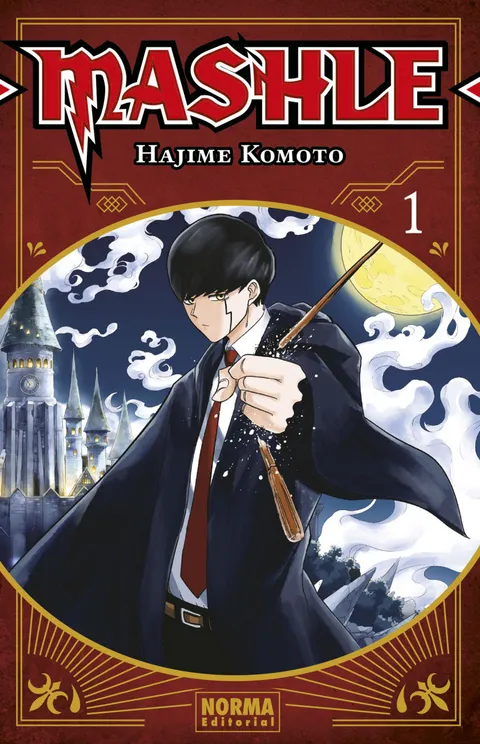 Portada del tomo 1 de Mashle, Norma Editorial