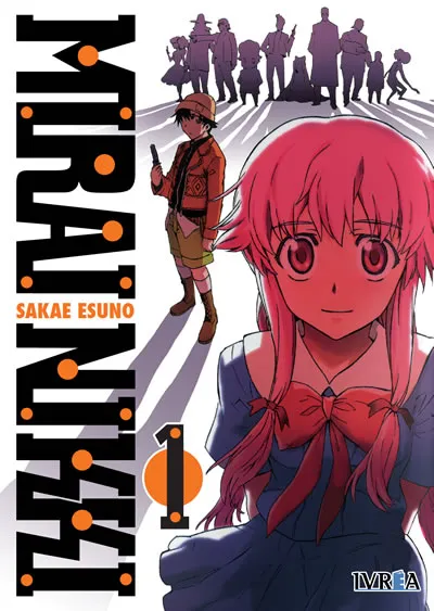 Portada del tomo 1 de Mirai Nikki, Editorial Ivrea