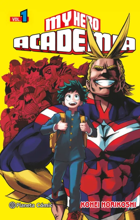 Portada del tomo 1 de My Hero Academia, Planeta Cómic
