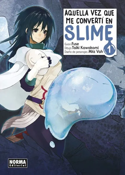Portada del tomo 1 de Aquella vez que me convertí en Slime, Norma Editorial
