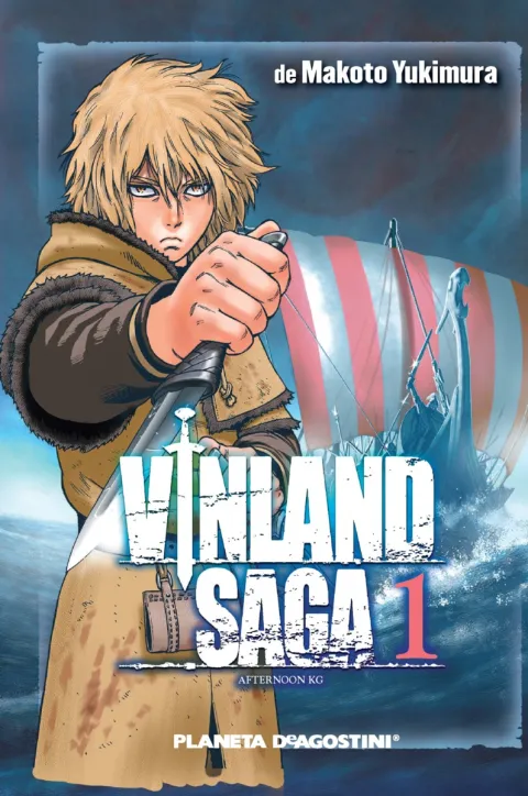 Portada del tomo 1 de Vinland Saga, Planeta Cómic